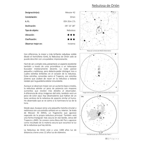 Orion Guía para observar con telescopio