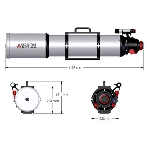 Agema Optics Refractor apocromático AP 150/1200 SD 150 F8 OTA