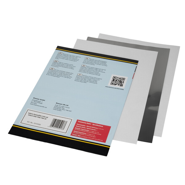 Explore Scientific Lámina de filtro solar Solarix con plantilla pare recortar en DIN A4, ND5