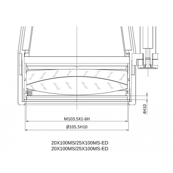 APM Binoculares MS 25x100