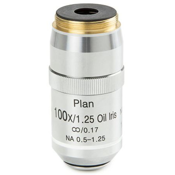 Euromex objetivo DX.7200-I, 100x/1,25 PLi S plan, infinity, oil, iris diaphragm w.d. 0,2 mm (Delphi-X)