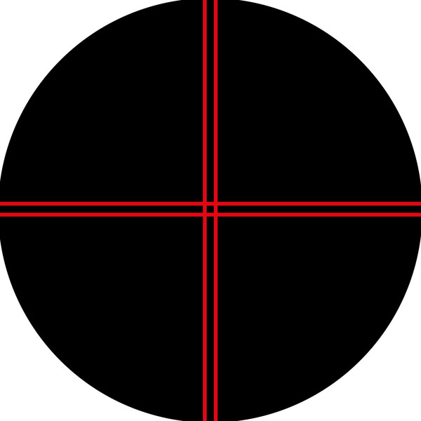 Bresser Ocular reticulado retroiluminado, 12 mm, 1,25"