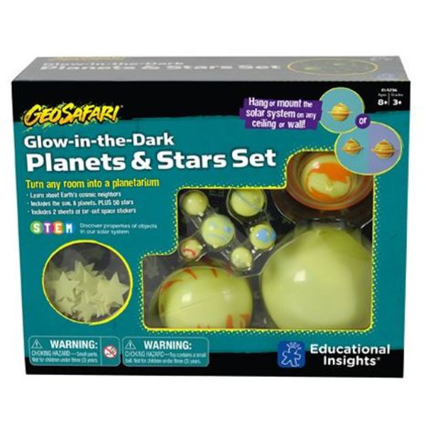 Learning Resources Planetas y estrellas GeoSafari® Glow-in-the-Dark