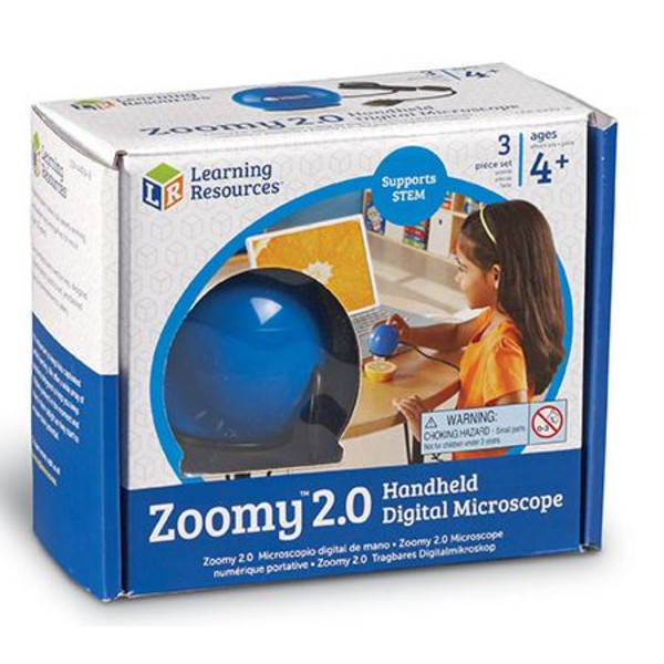Learning Resources Microscopio de mano digital Zoomy 2.0 (azul)