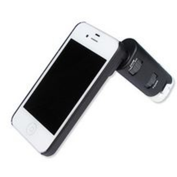 Carson MM-250, microscopio para smartphone, adaptador para iPhone/4S