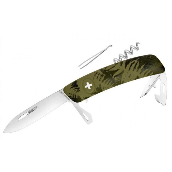 SWIZA Cuchillos Navaja suiza C03 SILVA Camo, khaki camuflaje