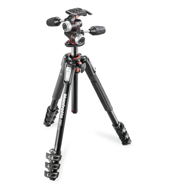 Manfrotto MK190XPRO4-3W con cabezal de trípode tridimensional