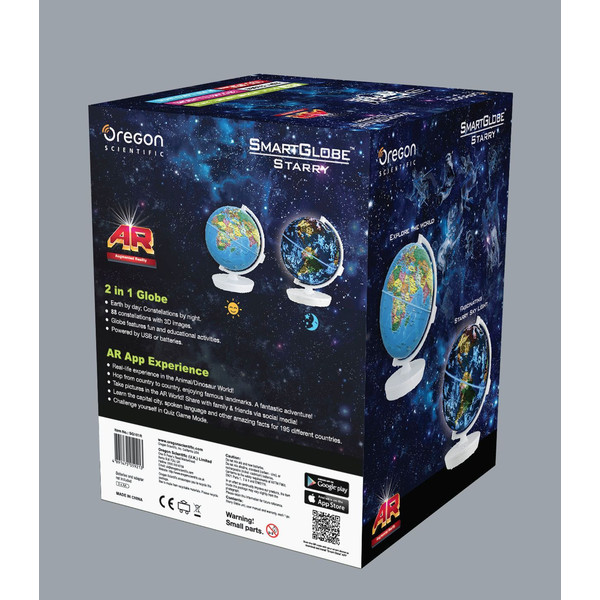 Oregon Scientific Globo terráqueo infantil Starry Globe Day&Night Augmented Reality 23cm