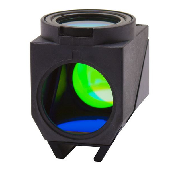 Optika Cubo de fluorescencia LED (LED + juego de filtros) para B-510LD4/B-1000LD4, M-1220, LED azul Emisión 460 nm, Filtro Ex 455-495, Dich 500, Em 510LP
