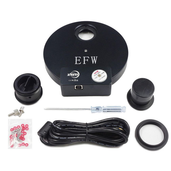 ZWO Rueda de filtros motorizada EFW 7x36 mm sin montura