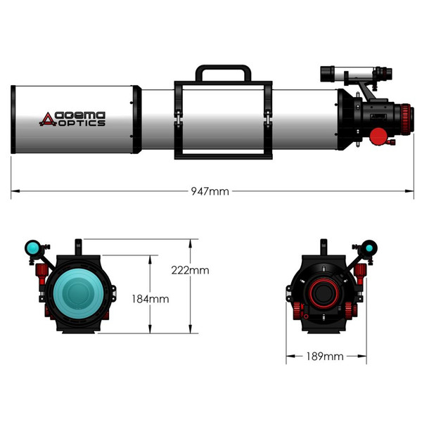 Agema Optics Refractor apocromático AP 120/1040 SD 120 F8.7 OTA