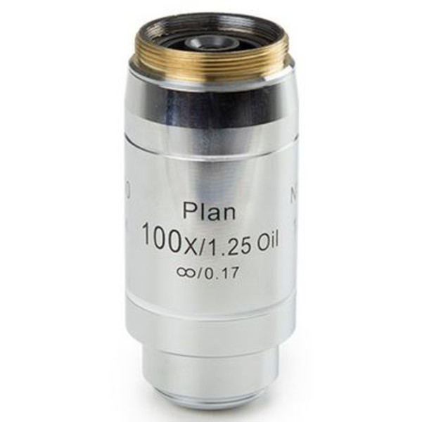 Euromex Objetivo 100x/1,25, plan, EIS, infinity, aceite, resorte, w.d. 0,2 mm, 60 mm, DX.7200 (Delphi-X)
