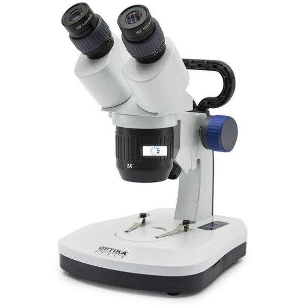 Optika Microscopio estereo 10x, 30x, brazo fijo, cabeza giratoria, SFX-52