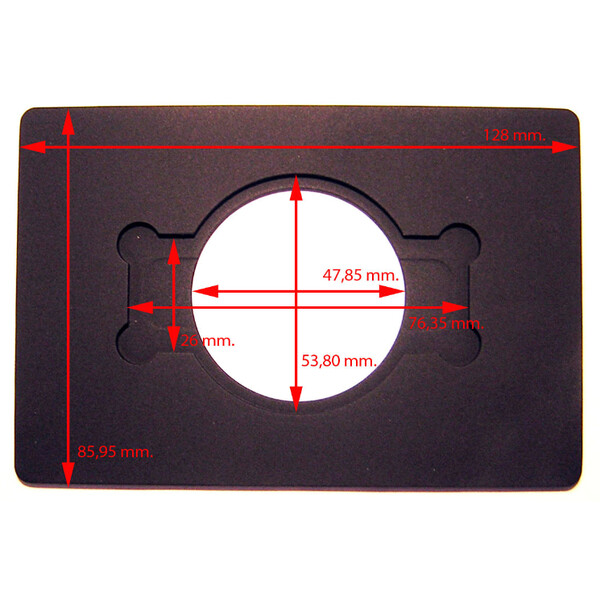 Motic Soporta para placa de Petri Ø 54 mm con portaobjetos de 26x76 mm (AE2000)