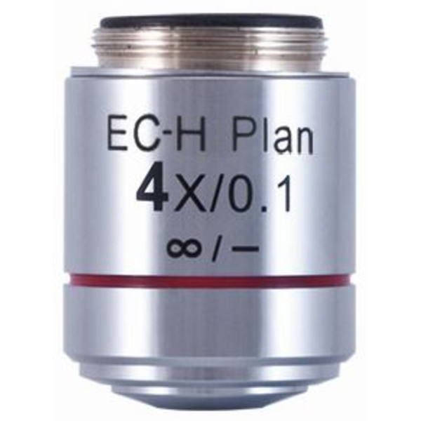 Motic objetivo EC-H PL, CCIS, plan, achro, 4x/0.1,  w.d. 15.9mm (BA-410 Elite)