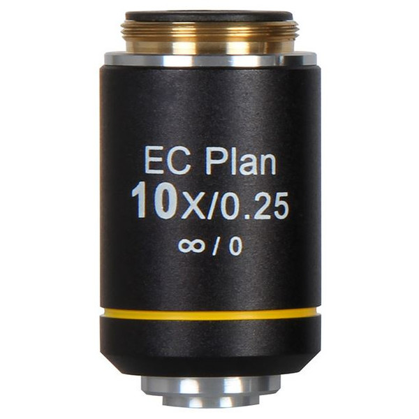 Motic objetivo EC PL, CCIS, plan., acro., NGC, 10x/0,25 w.d. 4,45 mm (BA-310 Elite)