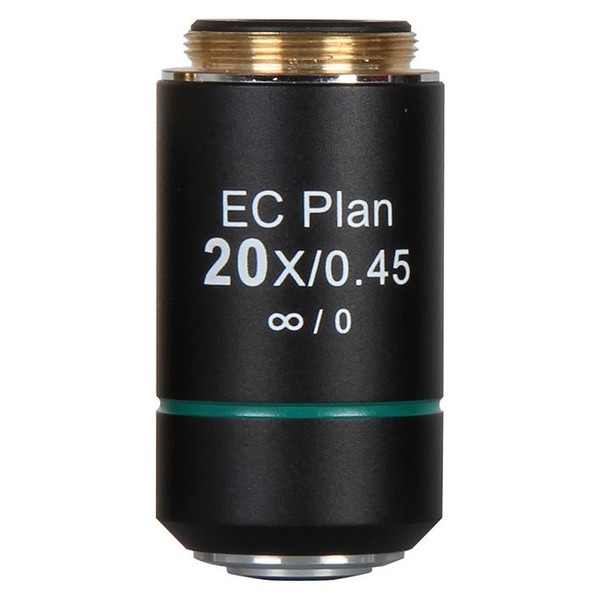 Motic objetivo EC PL, CCIS, plan, achro, NGC  20x/0.45 w.d. 1mm (BA-310 Elite)