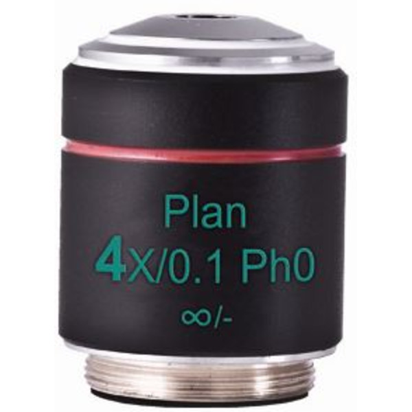 Motic objetivo PL Ph, CCIS, plan, achro phase 4x/0.10, w.d.12.6mm Ph0 (AE2000)