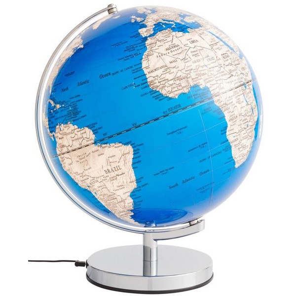 TROIKA Globo terráqueo Stellar Light Royal Blue 30cm