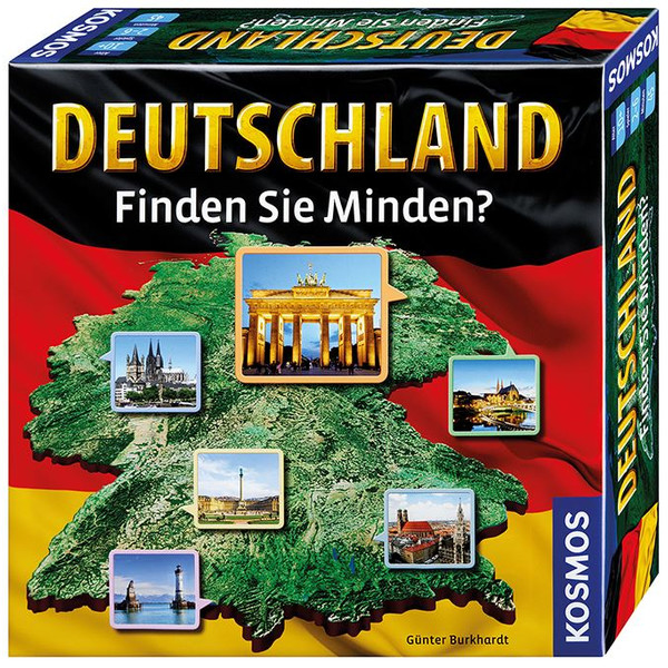 Kosmos Verlag Deutschland - Finden Sie Minden? ("Alemania, ¿dónde está Minden?"), juego de editorial Kosmos