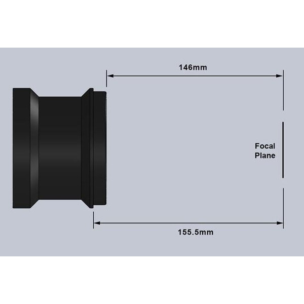 Starizona Reductor y corrector de coma para Celestron C11/C14 SCT II LF de gran formato 0,63x