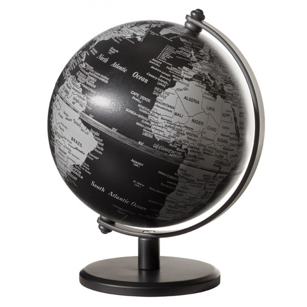 TROIKA Mini globos terráqueos Gagarin Matt Black 13cm