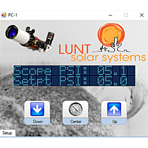 Lunt Solar Systems Obturador de presión Control PC-USB