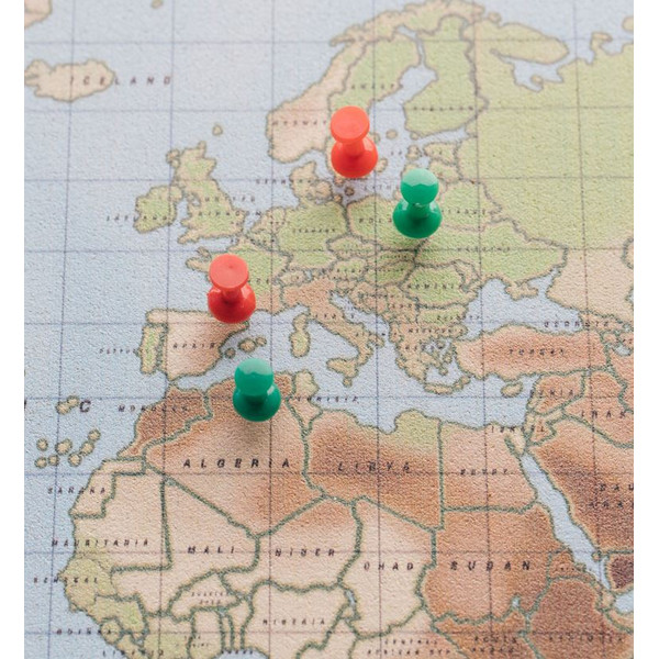 Miss Wood Mapamundi Mapa Woody Acuarela Física XL