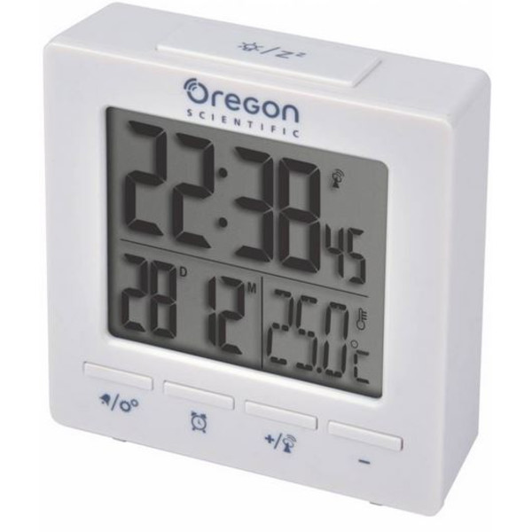 Oregon Scientific Estación meteorológica RC Alarm clock with temperature white