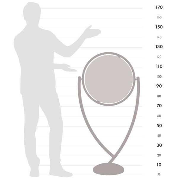 Zoffoli living Globo terráqueo de pie Colombo Apricot 50cm