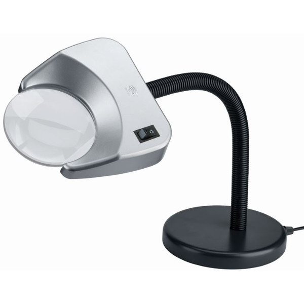 Schweizer Lupa Tech-Line LED BASE DE MESA 6500K, 2x/Ø120mm, biconvexa, base de mesa