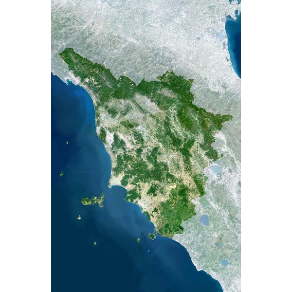 Planet Observer Mapa de : la región de Toscana
