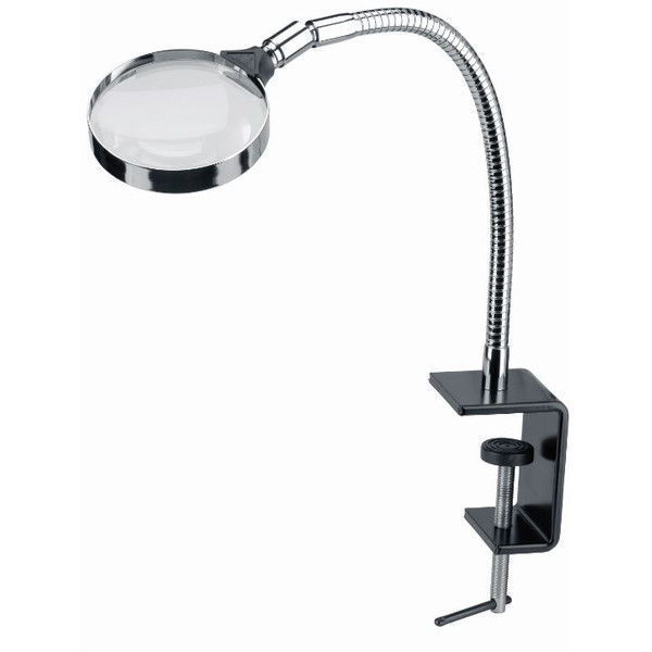 Schweizer Lupa de mesa con pinza, 2,5x/Ø90 mm, biconvexa