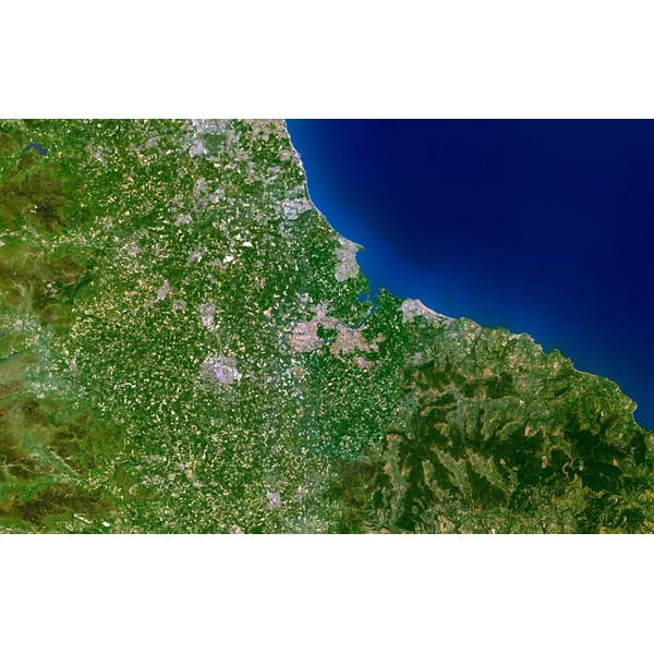 Planet Observer Mapa de :la región de Darlington Middlesbrough