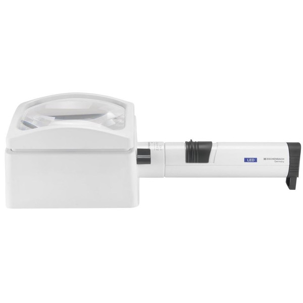 Eschenbach Lupa luminosa LED, sistema varioPLUS, 100x50 mm, 3X
