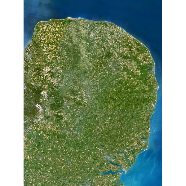 Planet Observer Mapa de : la región de Anglia Oriental