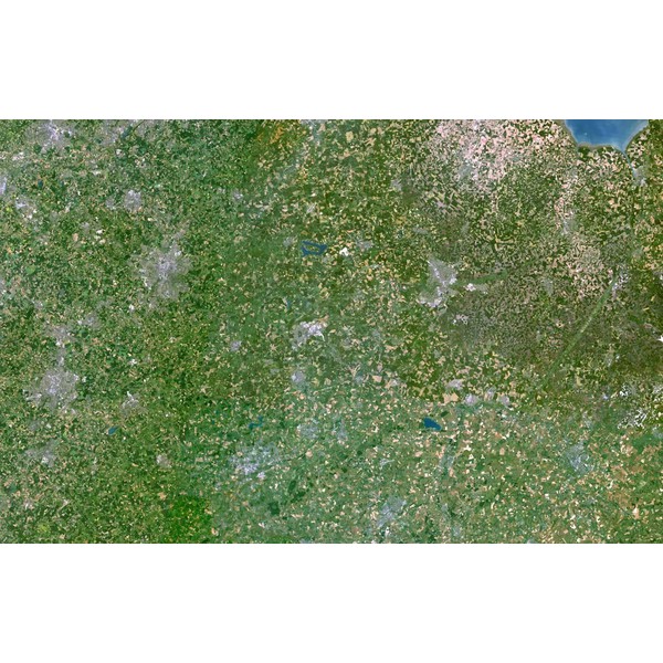 Planet Observer Mapa de : la región de Midlands del Este