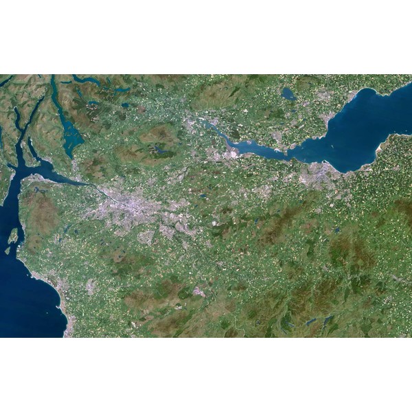 Planet Observer Mapa de Planet Observe: la región de Glasgow - Edimburgo