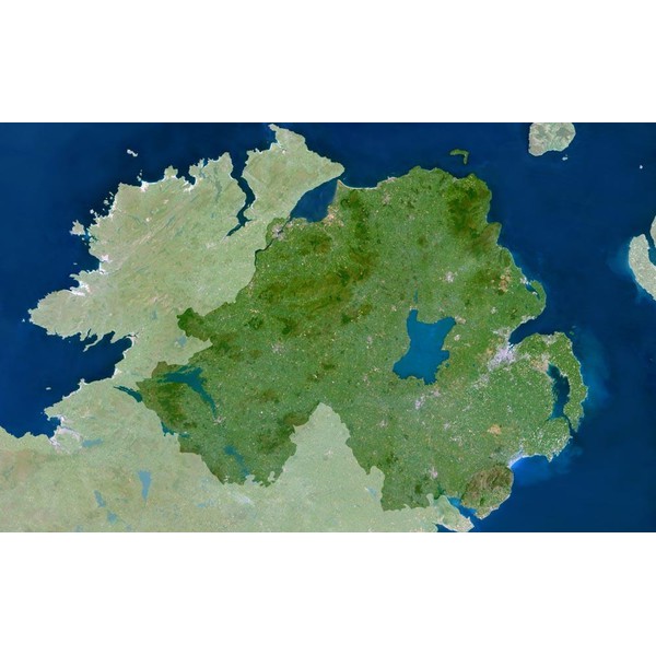 Planet Observer Mapa de : la región de Irlanda del Norte
