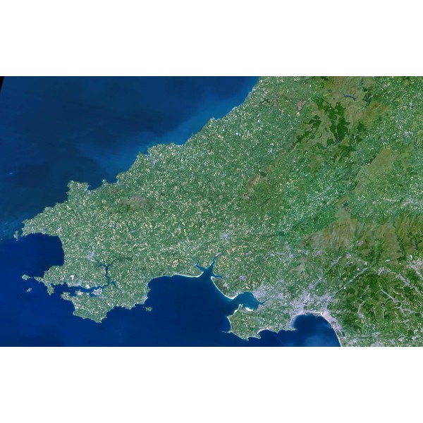 Planet Observer Mapa de : la región de Gales Suroccidental