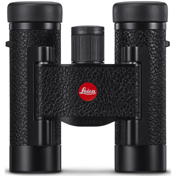 Leica Binoculares Ultravid 8x20 en cuero, de color negro