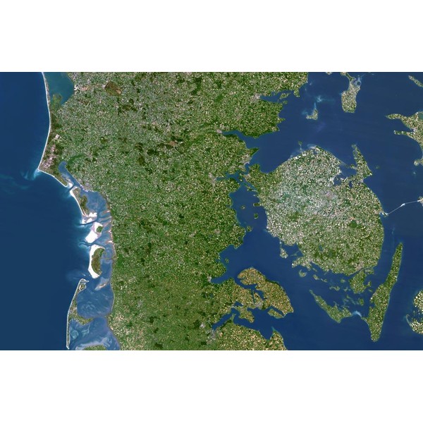 Planet Observer Mapa de : la región de Jutlandia Meridional y Fionia