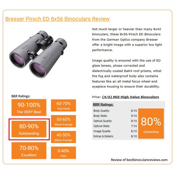 Bresser Binoculares 8x56 Pirsch ED