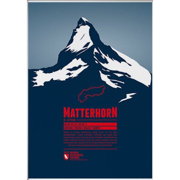 Marmota Maps Póster Matterhorn