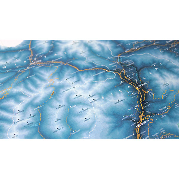 Marmota Maps Mapa regional Tirol del Sur Ski Blue
