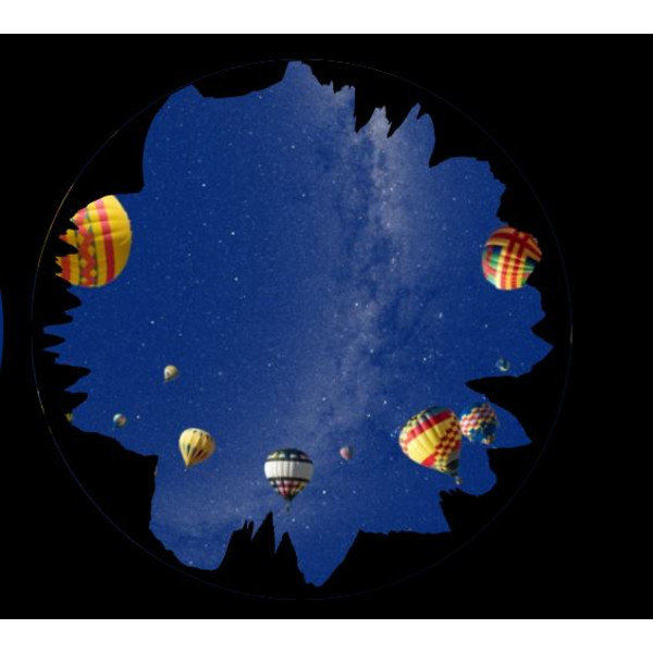 astrial Diapositiva para el Planetario Homestar de Sega Globo aerostático Scenic