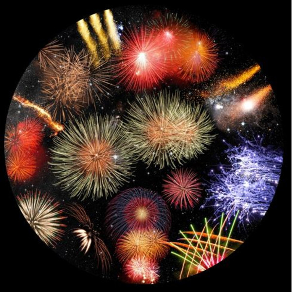 astrial Diapositiva para el Planetario Sega Homestar Fuegos artificiales Escénico