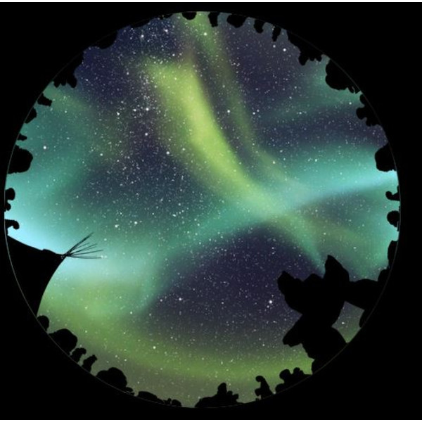 astrial Diapositiva para el Planetario Aurora Australis Scenic de Sega Homestar