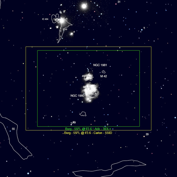 BORG Refractor apocromático AP 55/200 55FL OTA Set