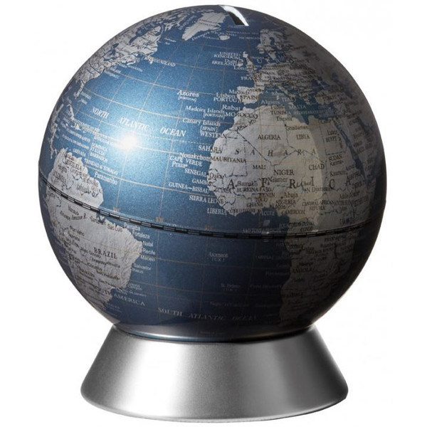 TROIKA Globo terráqueo Hucha Orion Azul 14cm